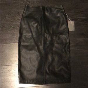 Brand new faux leather pencil skirt size xs